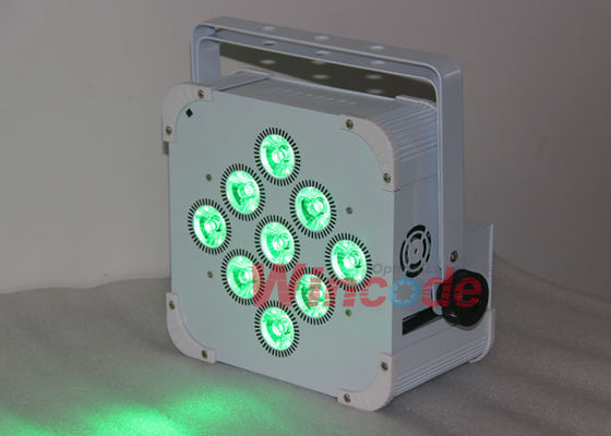 Bom preço. Lâmpadas portáteis para palco 9×15W 5 / 9 canais, bateria alimentada LED Par Cans RGBWA on-line