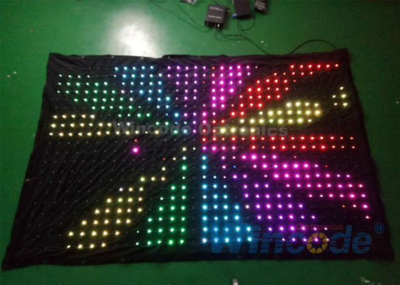 Bom preço. Alto brilho P8 Flexível LED Cortina 7 Canal Dmx Controlador para fundo on-line