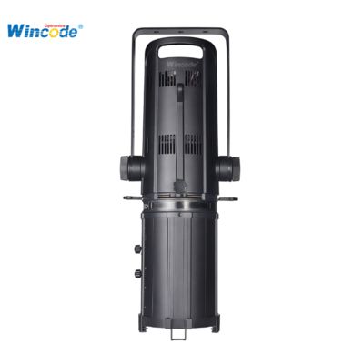 Bom preço. Foco de perfil LED RGBAW de 200W 25° a 50° – Tela sensível ao toque e lente asférica e 4 cutelos de metal para on-line