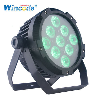 Bom preço. 9*18W 6 em 1 Luzes de palco a bateria para eventos / casamentos on-line