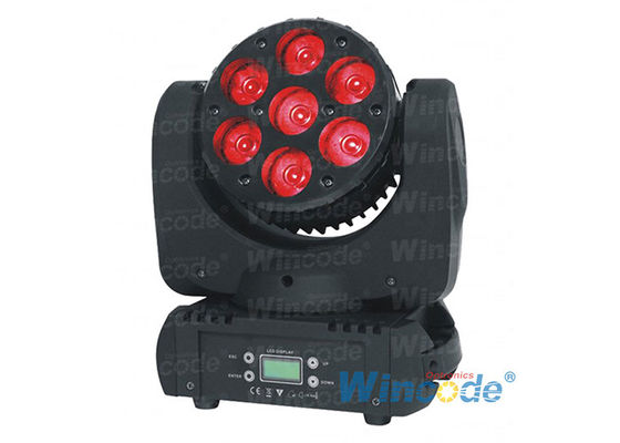 Bom preço. Lâmpada de discoteca de cabeça móvel 7x10 Watt, Iluminação de palco profissional com ângulo de raio de 8° on-line