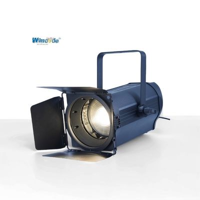 300W LED Fresnel Spotlight Monocolor Auto Zoom CRI≥95 175mm Len RDM DMX