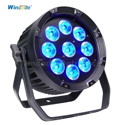 Bom preço. Lâmpada LED sem fio profissional com opções de lentes de 15-45° 9x18W RGBWA+UV 2.4G Transceiver on-line